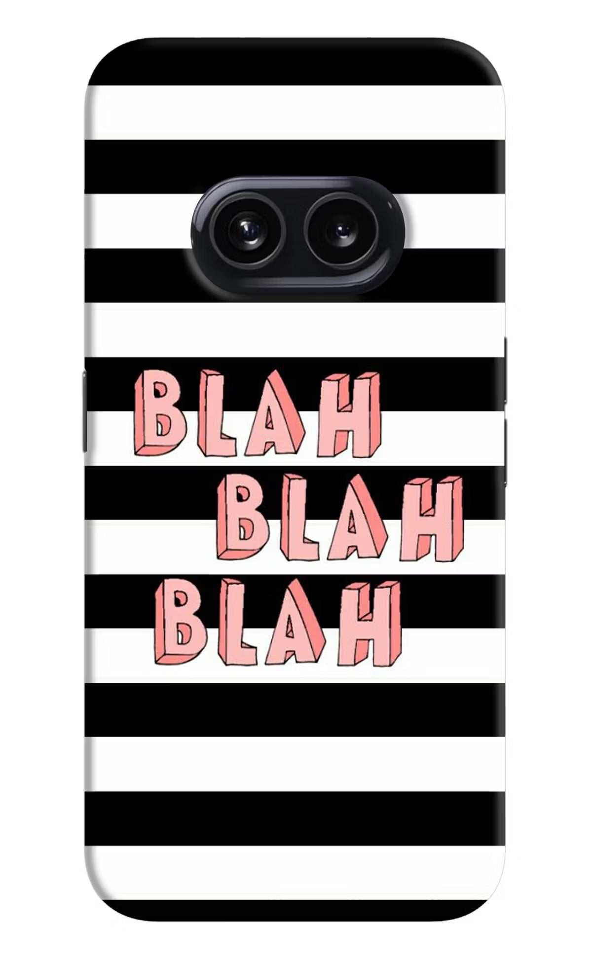 Blah Blah Blah Nothing Phone 2A Hard Case Back Cover by Casekaro