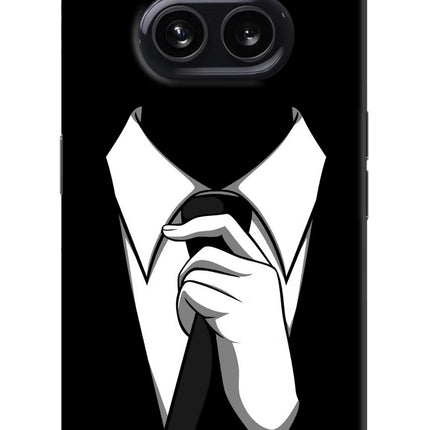 Black Tie Nothing Phone 2A Hard Case Back Cover by Casekaro