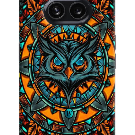 Angry Owl Art Nothing Phone 2A Hard Case Back Cover by Casekaro