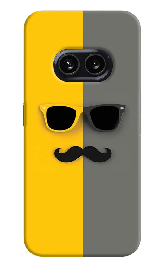 Sunglasses with Mustache Nothing Phone 2A Hard Case Back Cover by Casekaro