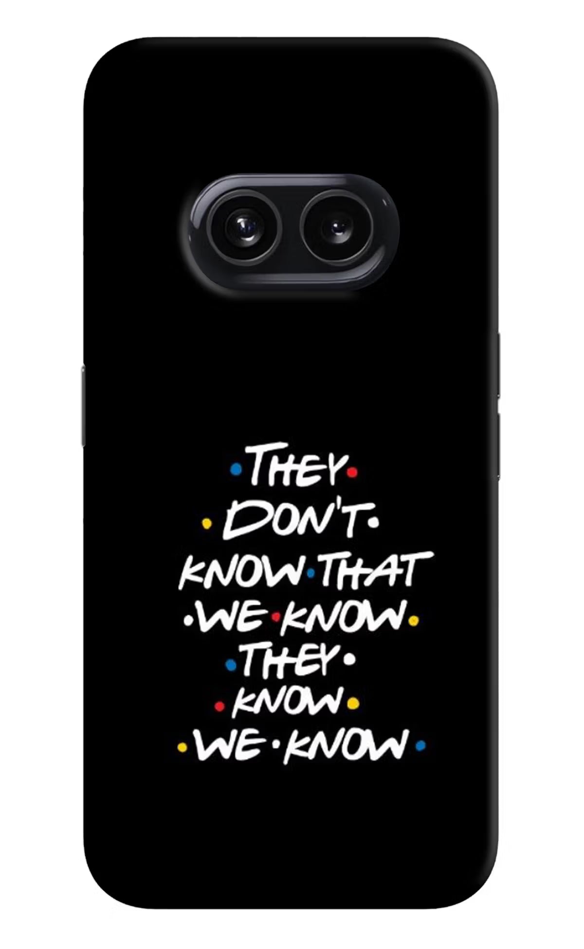 FRIENDS Dialogue Nothing Phone 2A Hard Case Back Cover by Casekaro
