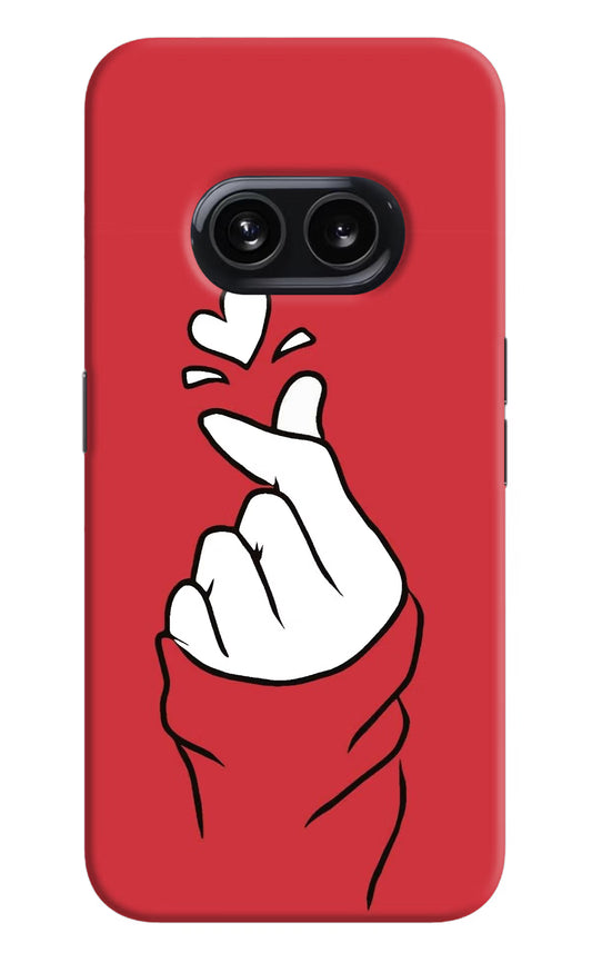 Korean Love Sign Nothing Phone 2A Hard Case Back Cover by Casekaro