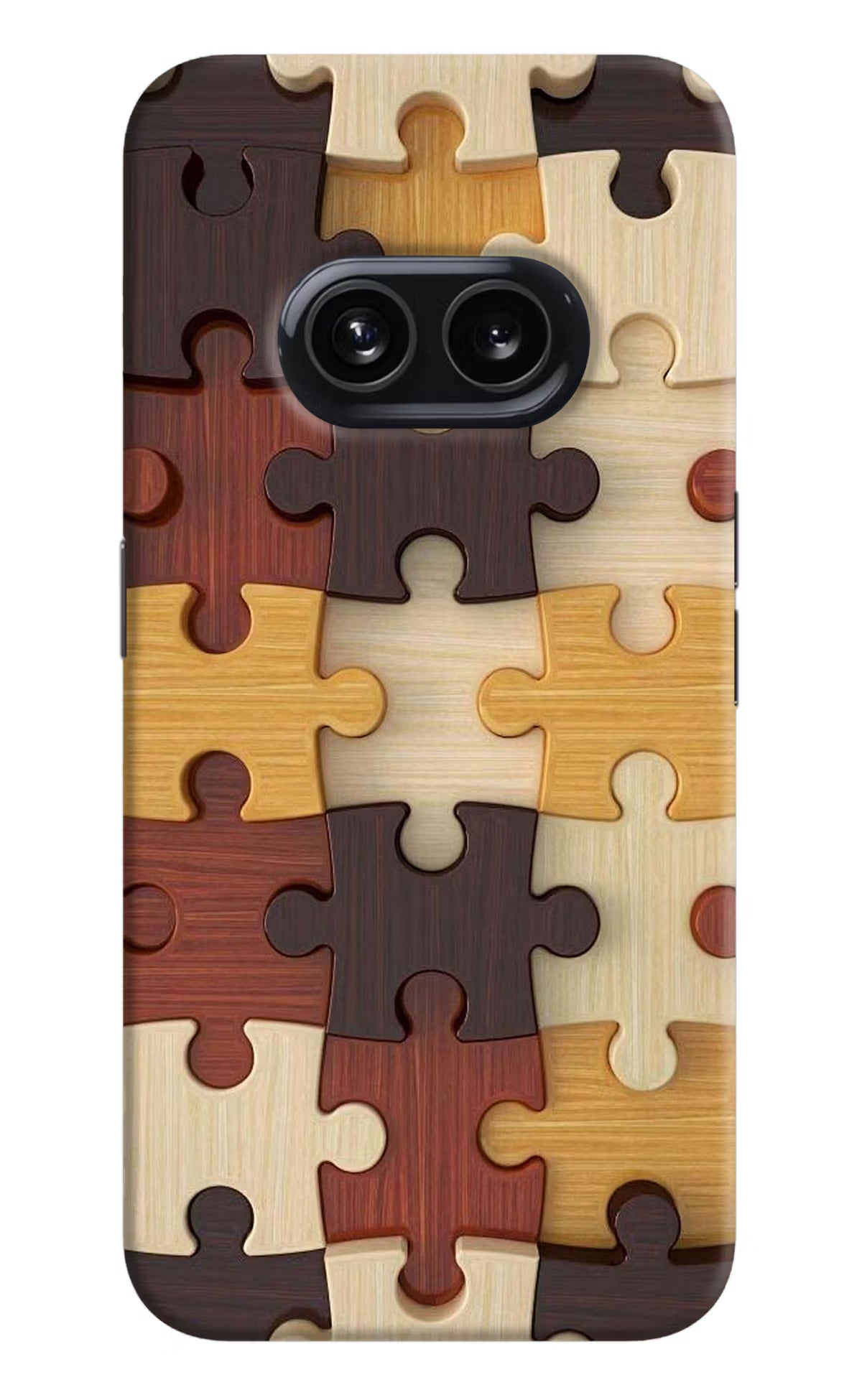 Wooden Puzzle Nothing Phone 2A Hard Case Back Cover by Casekaro