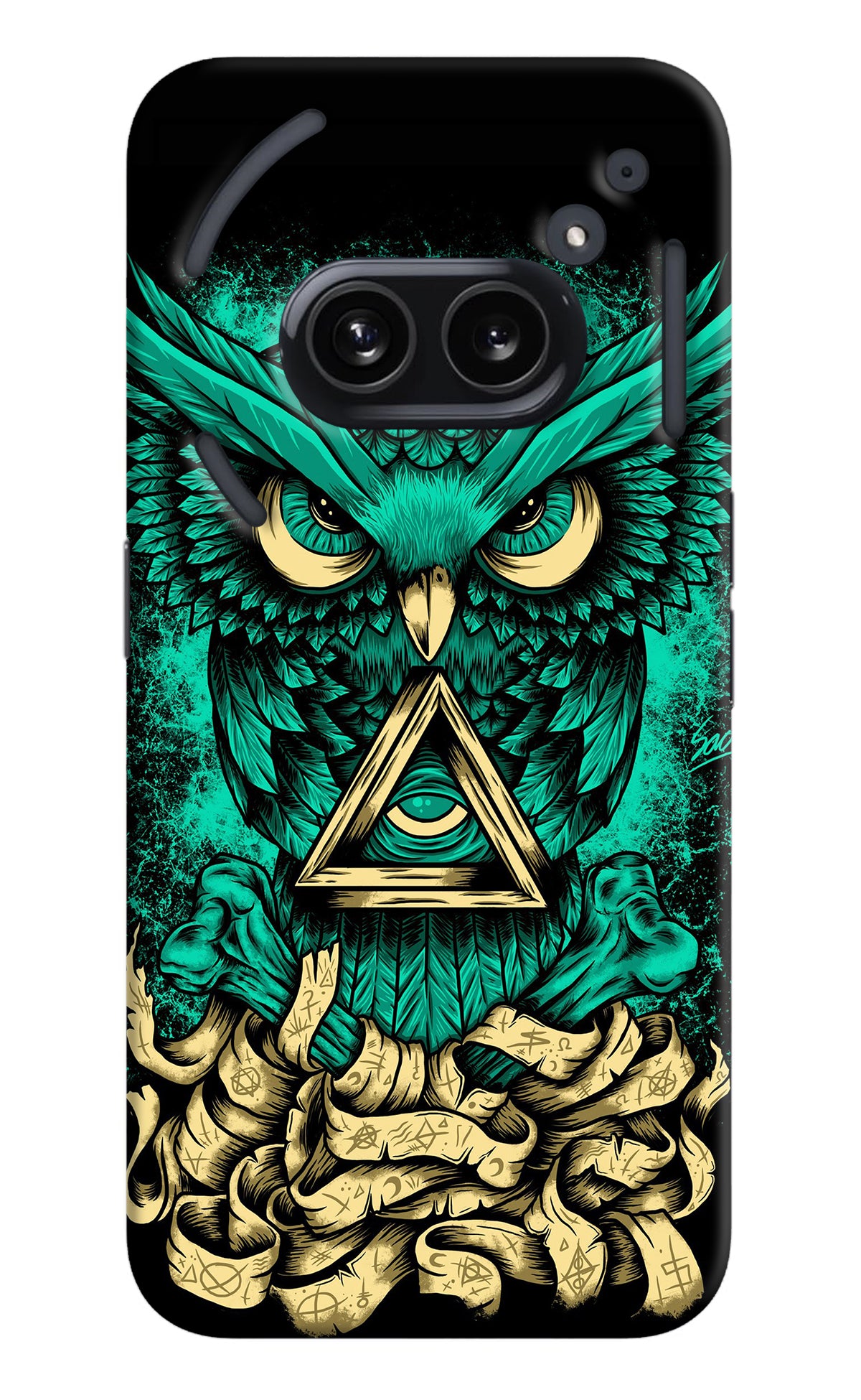 Green Owl Nothing Phone 2A Back Cover