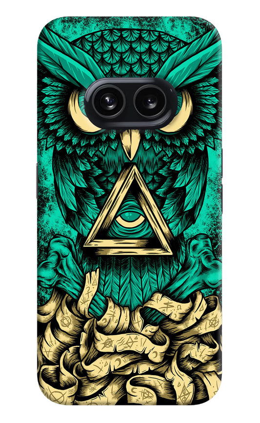 Green Owl Nothing Phone 2A Hard Case Back Cover by Casekaro