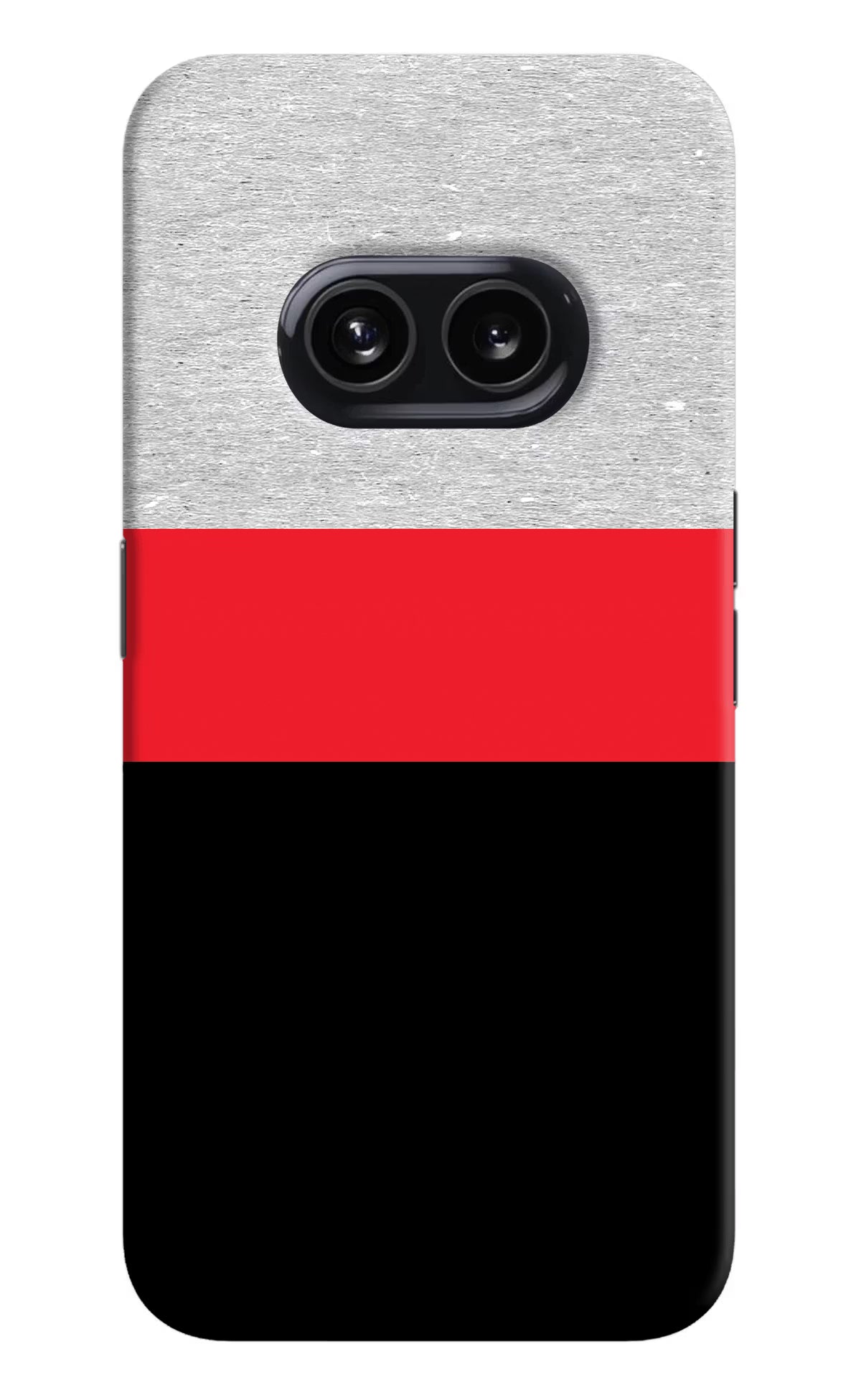 Tri Color Pattern Nothing Phone 2A Hard Case Back Cover by Casekaro
