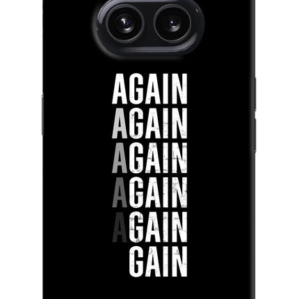 Again Again Gain Nothing Phone 2A Hard Case Back Cover by Casekaro