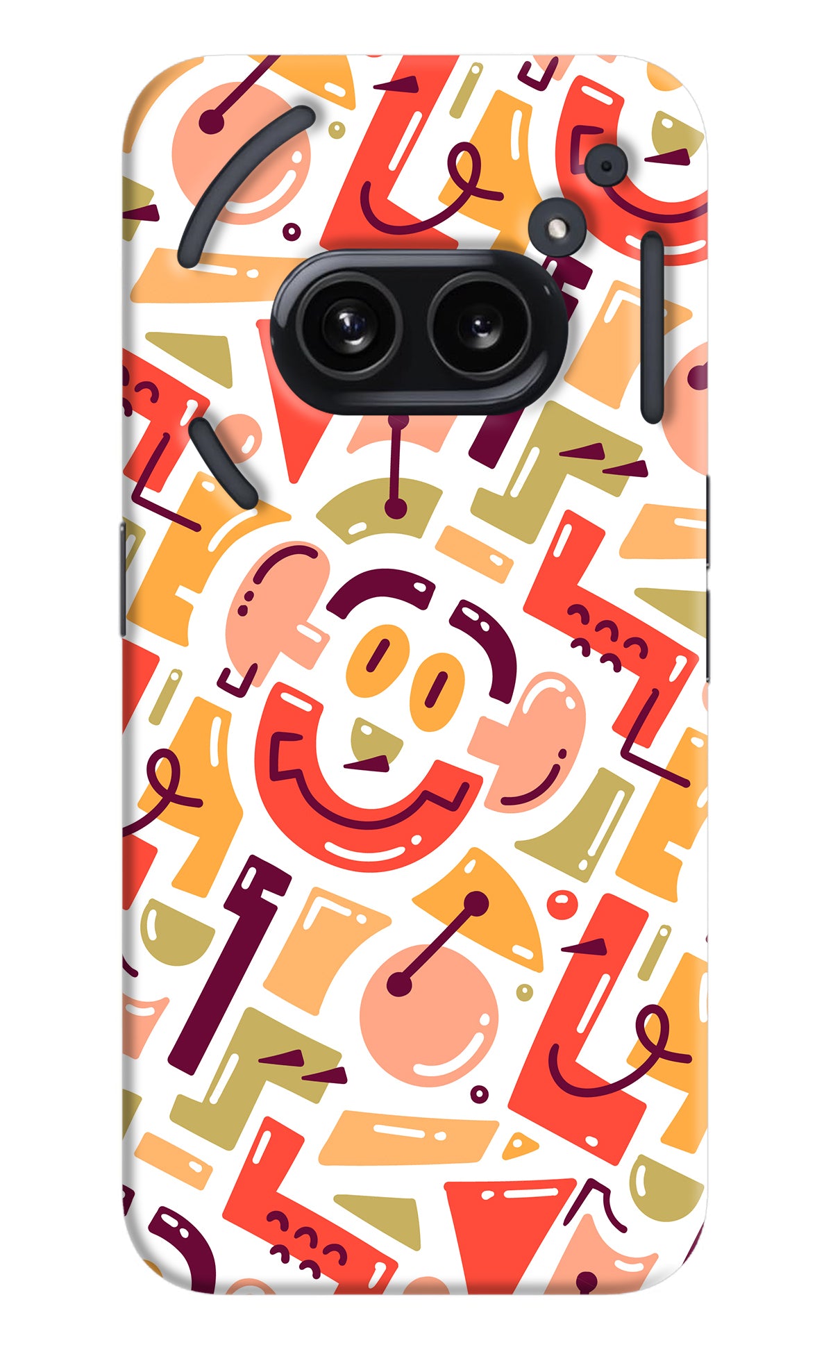 Doodle Pattern Nothing Phone 2A Back Cover