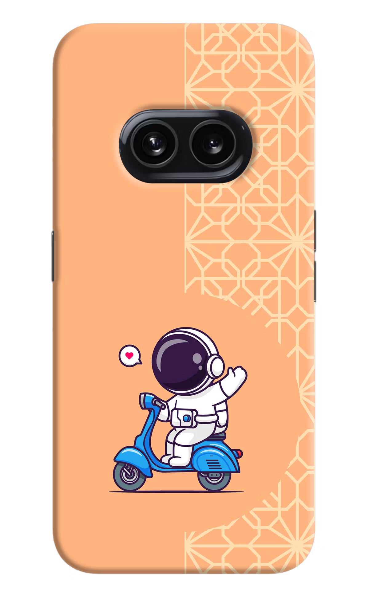 Cute Astronaut Riding Nothing Phone 2A Hard Case Back Cover by Casekaro