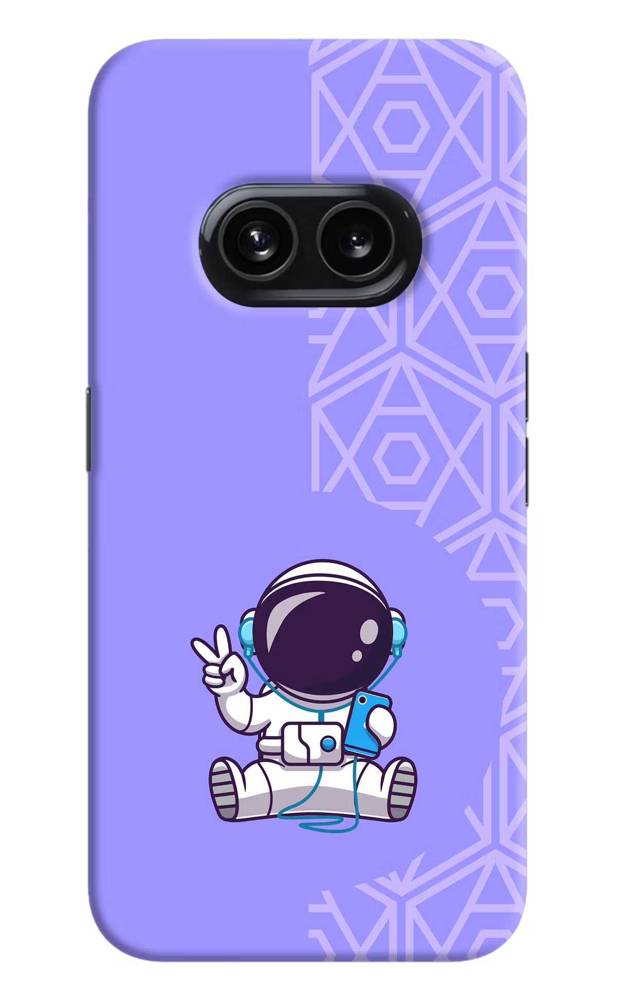 Cute Astronaut Chilling Nothing Phone 2A Hard Case Back Cover by Casekaro