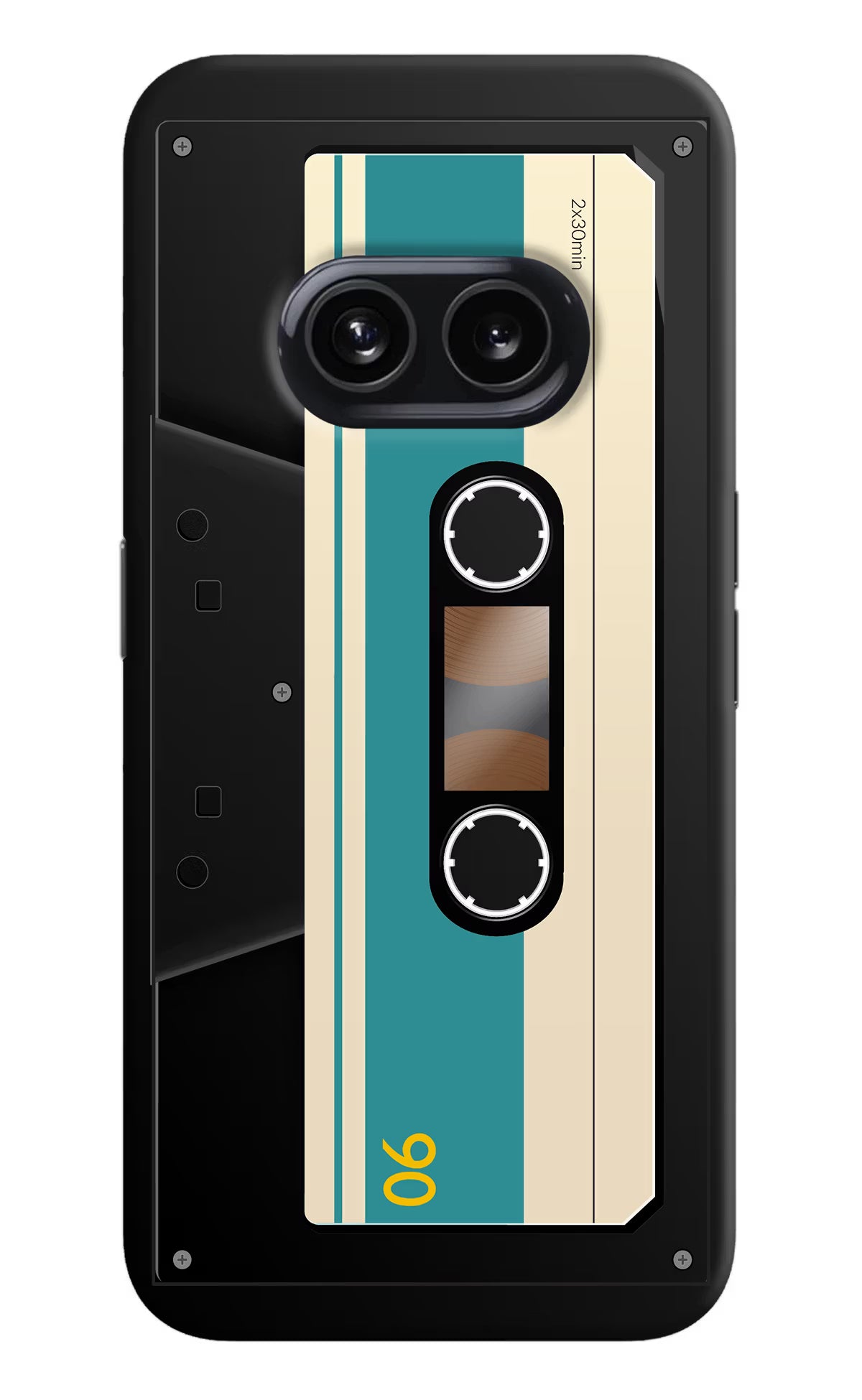 Cassette Nothing Phone 2A Hard Case Back Cover by Casekaro