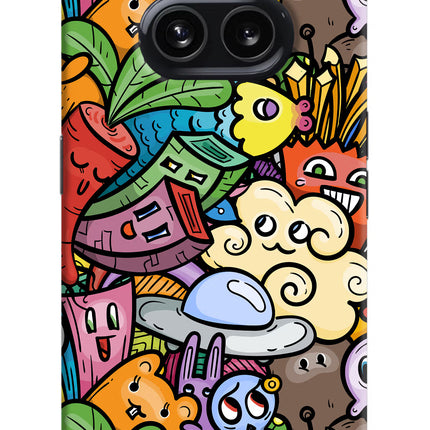 Veggie Doodle Nothing Phone 2A Hard Case Back Cover by Casekaro