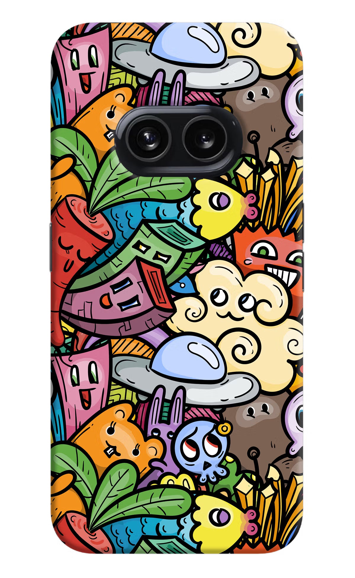 Veggie Doodle Nothing Phone 2A Hard Case Back Cover by Casekaro