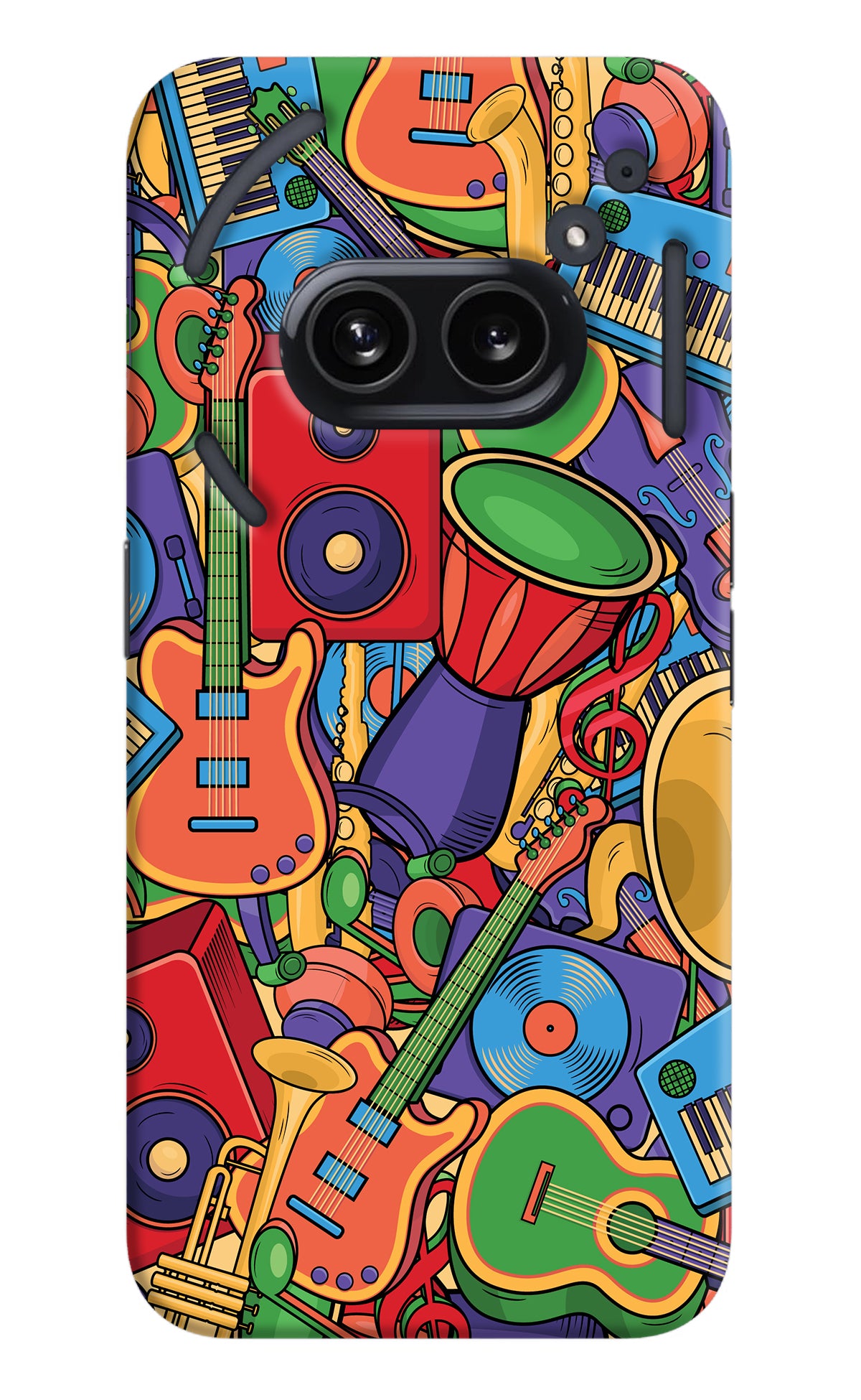 Music Instrument Doodle Nothing Phone 2A Back Cover