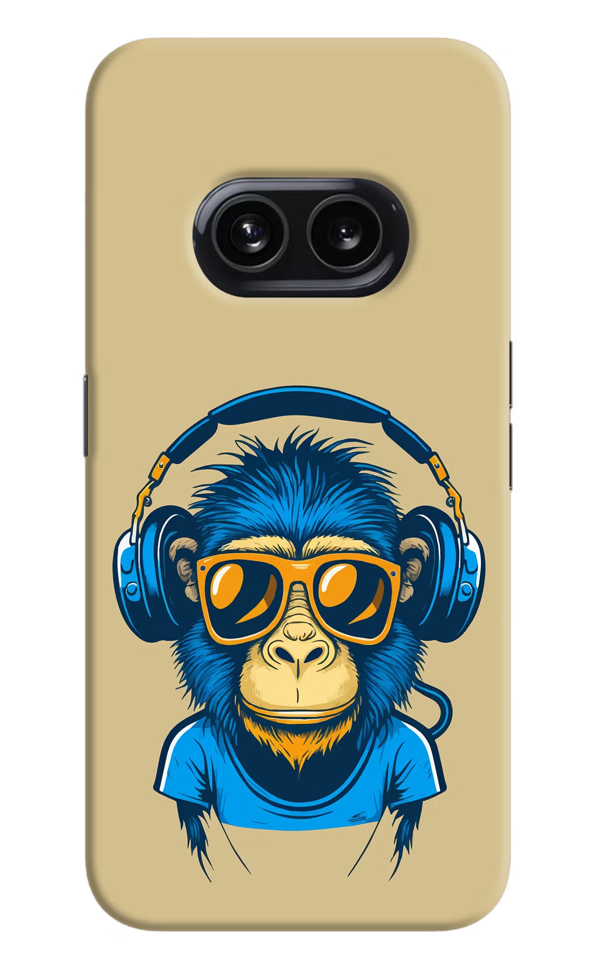 Monkey Headphone Nothing Phone 2A Hard Case Back Cover by Casekaro