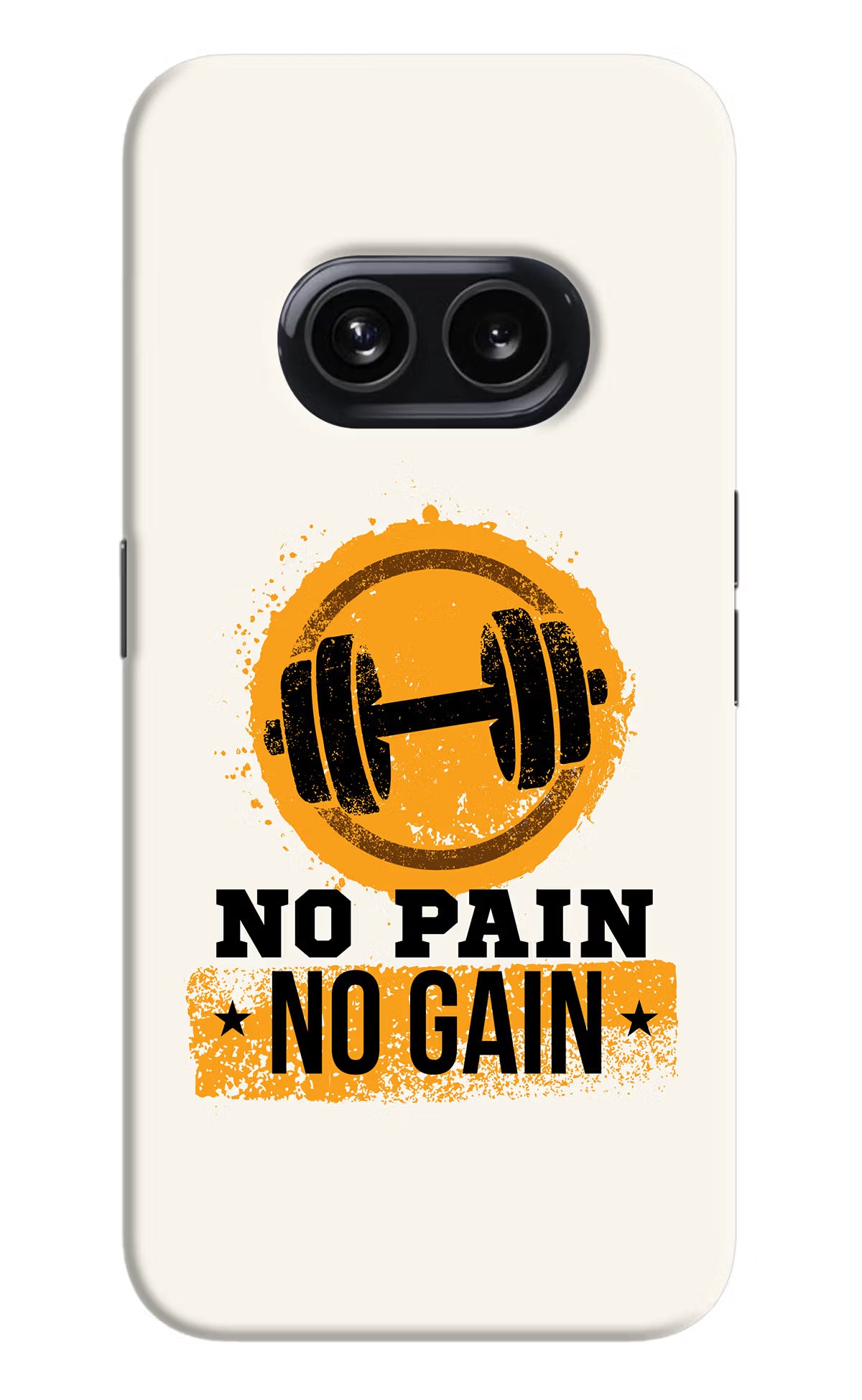No Pain No Gain Nothing Phone 2A Hard Case Back Cover by Casekaro