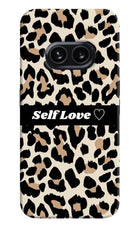 Leopard Print Self Love Nothing Phone 2A Hard Case Back Cover by Casekaro
