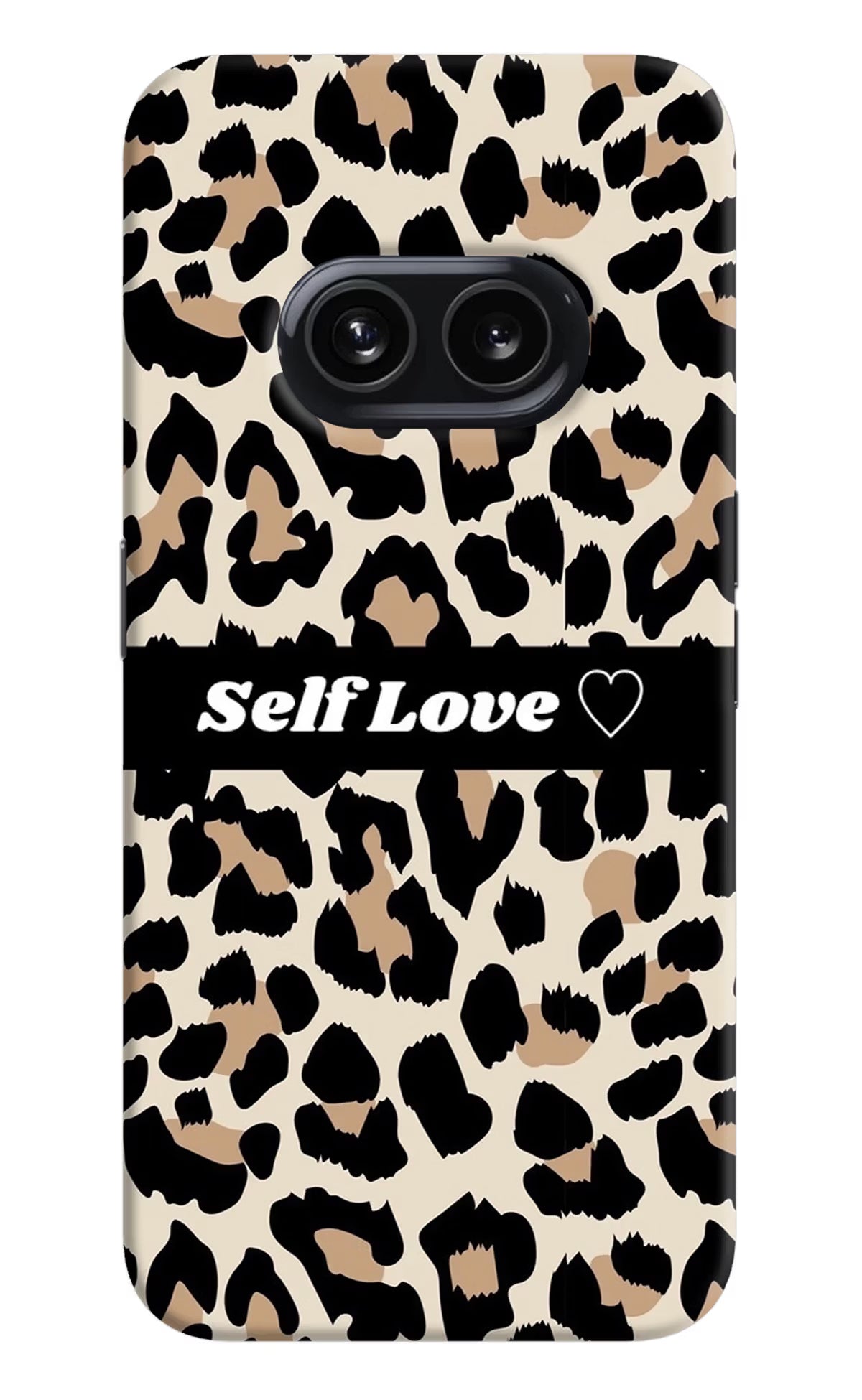 Leopard Print Self Love Nothing Phone 2A Hard Case Back Cover by Casekaro