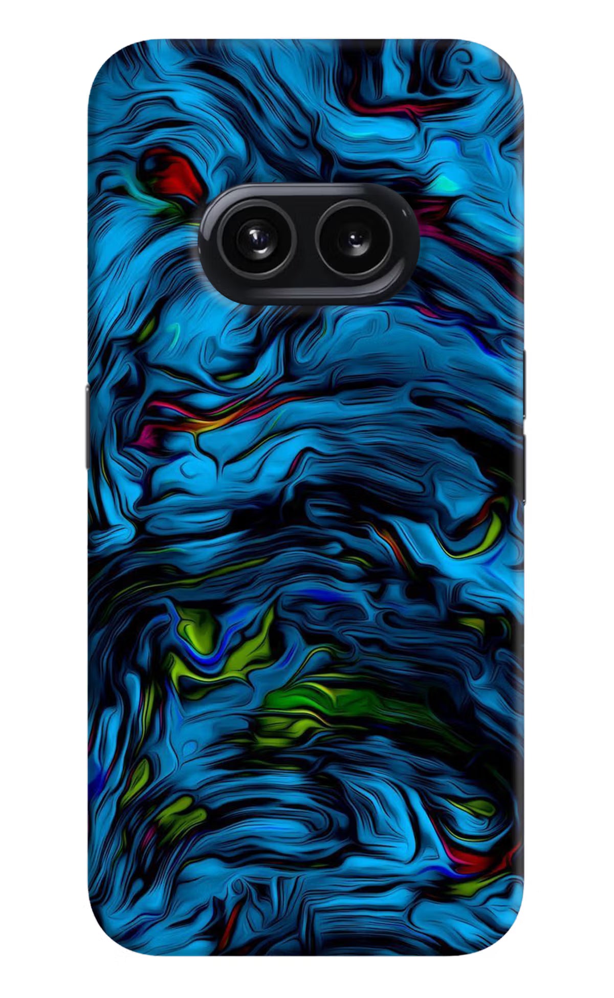 Dark Blue Abstract Nothing Phone 2A Hard Case Back Cover by Casekaro