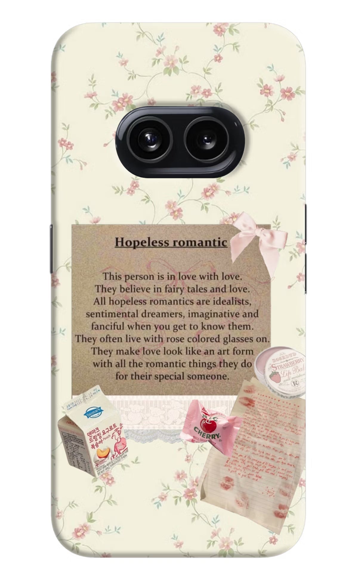 Hopeless Romantic Nothing Phone 2A Hard Case Back Cover by Casekaro