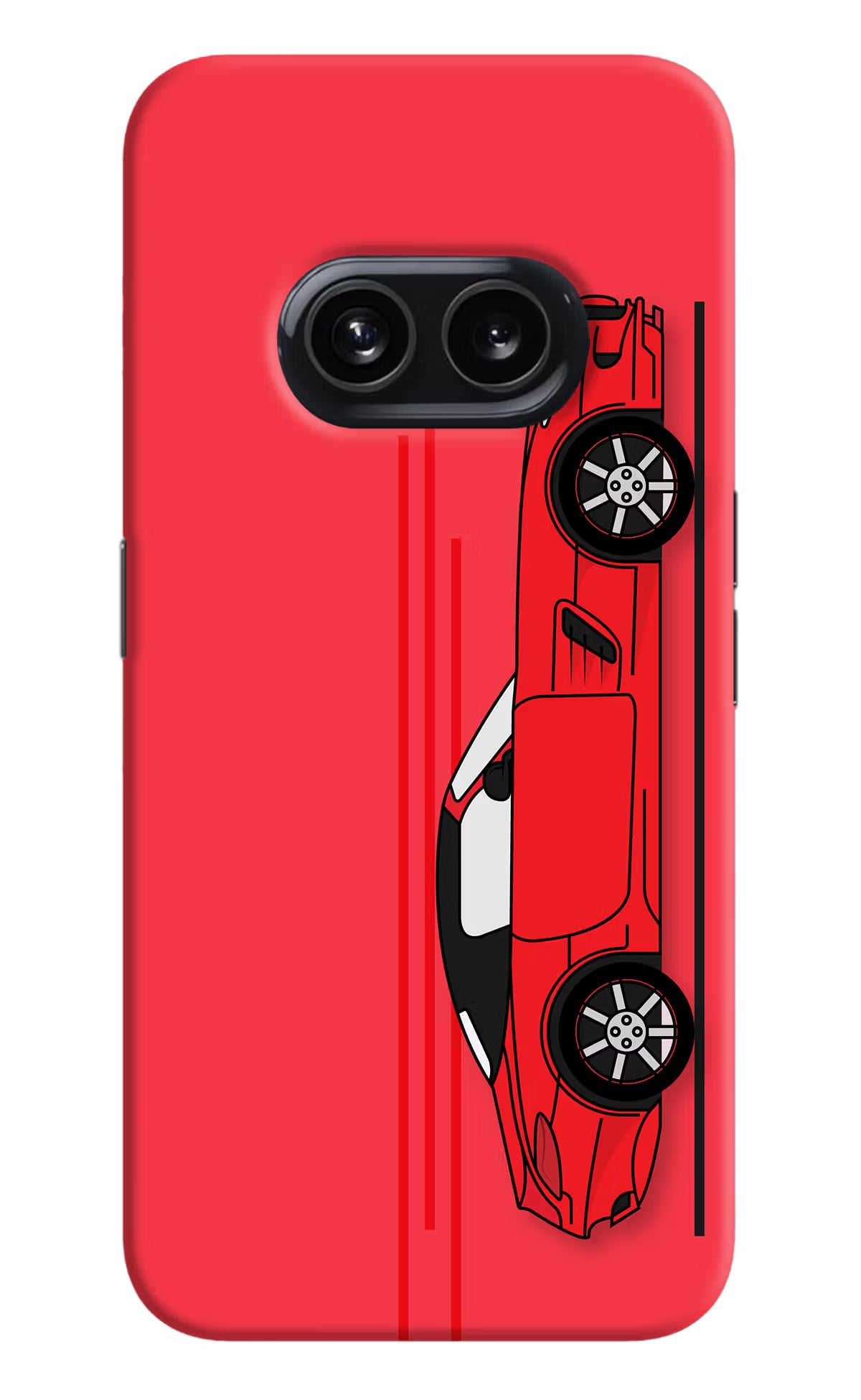Red Velocity Nothing Phone 2A Hard Case Back Cover by Casekaro