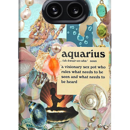 Aquarius Zodiac Nothing Phone 2A Hard Case Back Cover by Casekaro