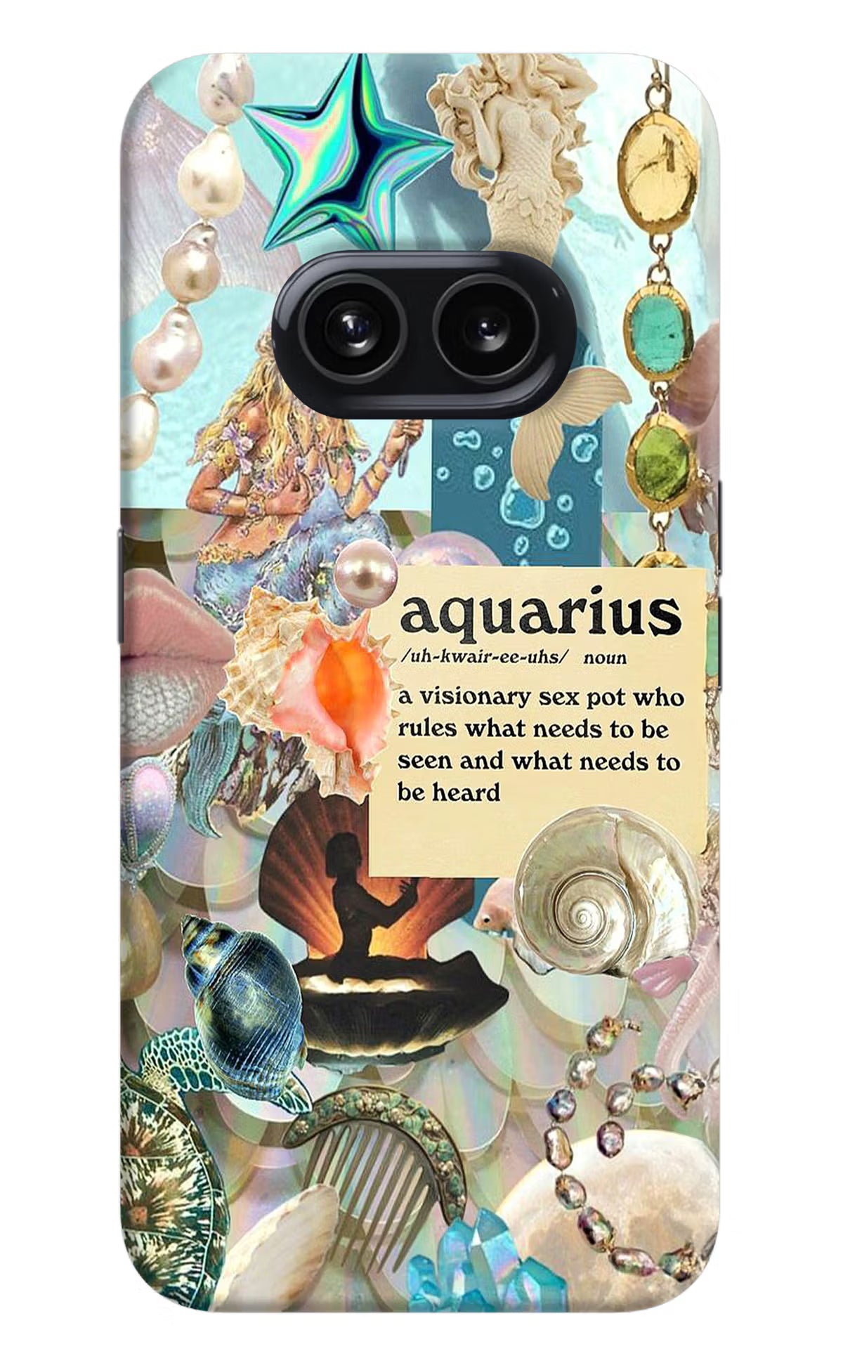Aquarius Zodiac Nothing Phone 2A Hard Case Back Cover by Casekaro