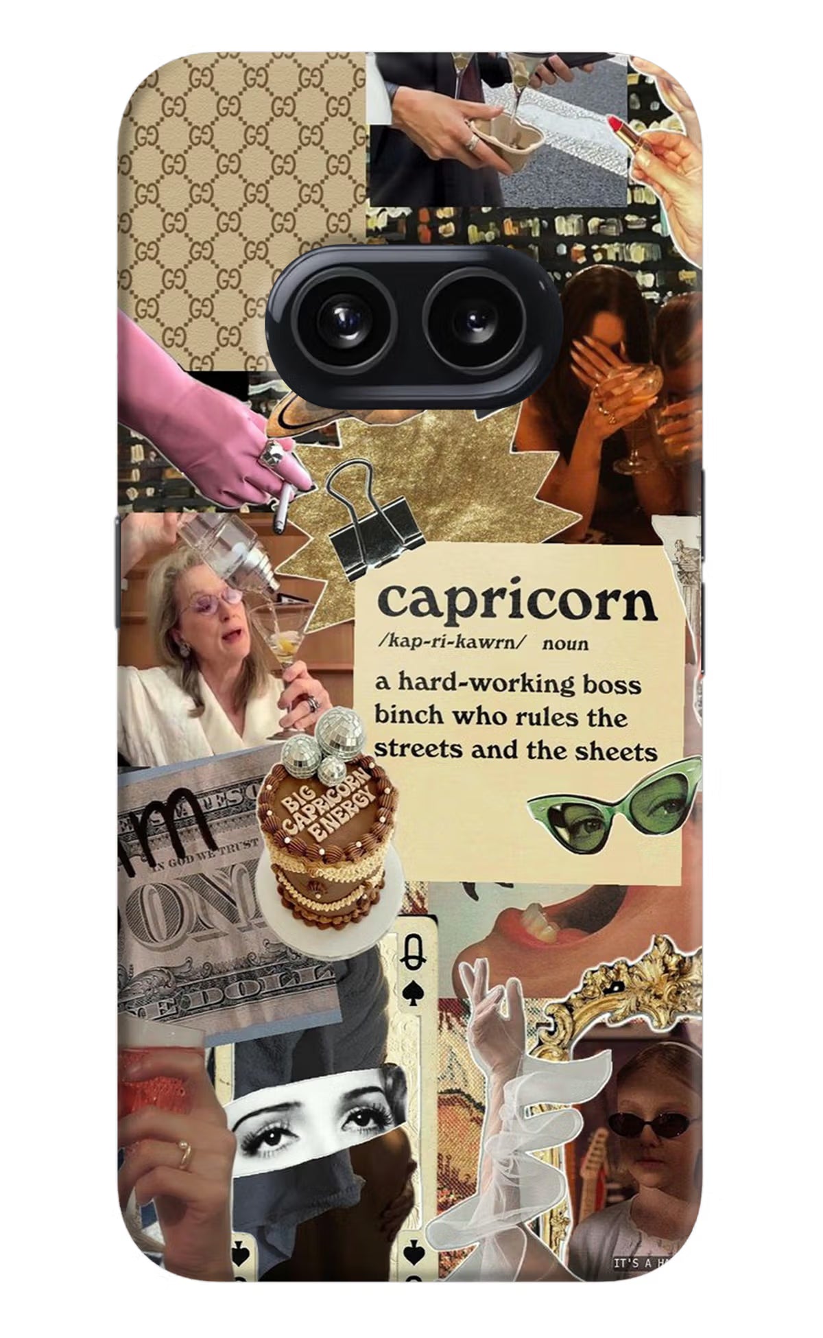Capricorn Zodiac Nothing Phone 2A Hard Case Back Cover by Casekaro