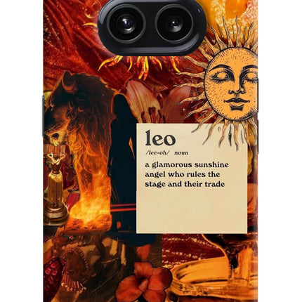 Leo Zodiac Nothing Phone 2A Hard Case Back Cover by Casekaro