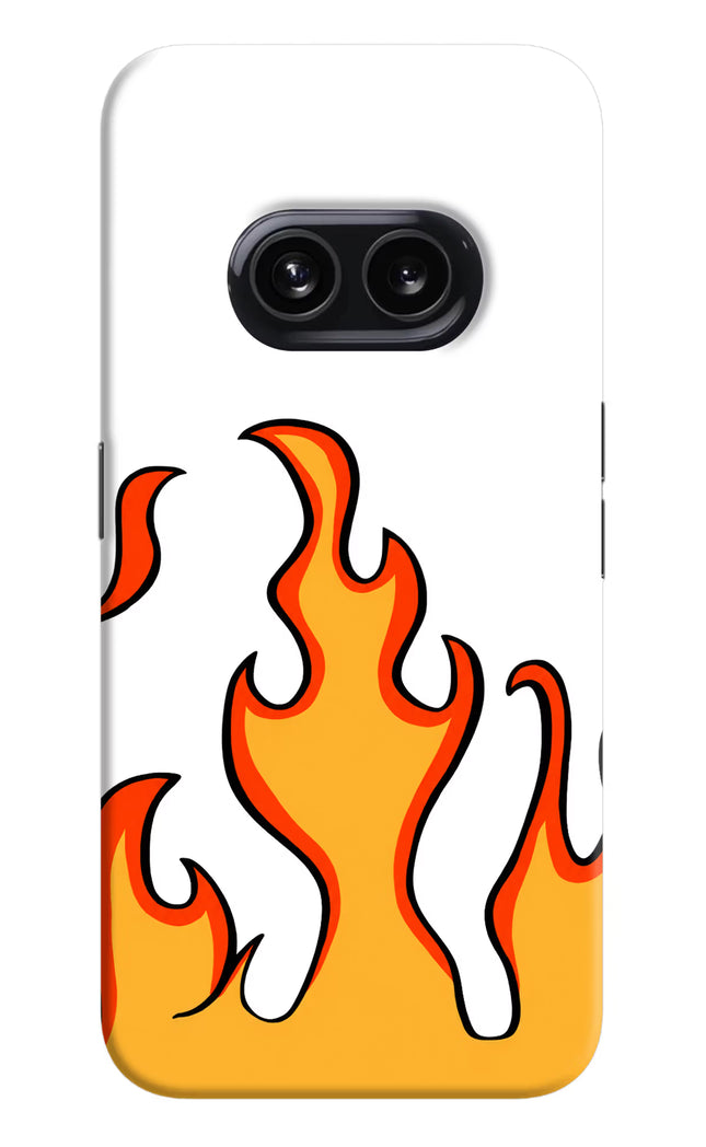 Fired Up – White Nothing Phone 2A Hard Case Back Cover by Casekaro