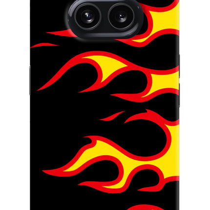 Side Sweep Flames Nothing Phone 2A Hard Case Back Cover by Casekaro