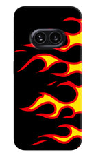 Side Sweep Flames Nothing Phone 2A Hard Case Back Cover by Casekaro