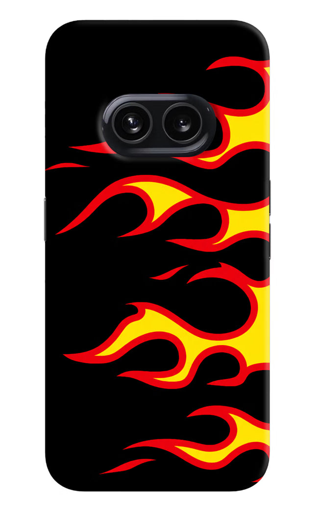Side Sweep Flames Nothing Phone 2A Hard Case Back Cover by Casekaro