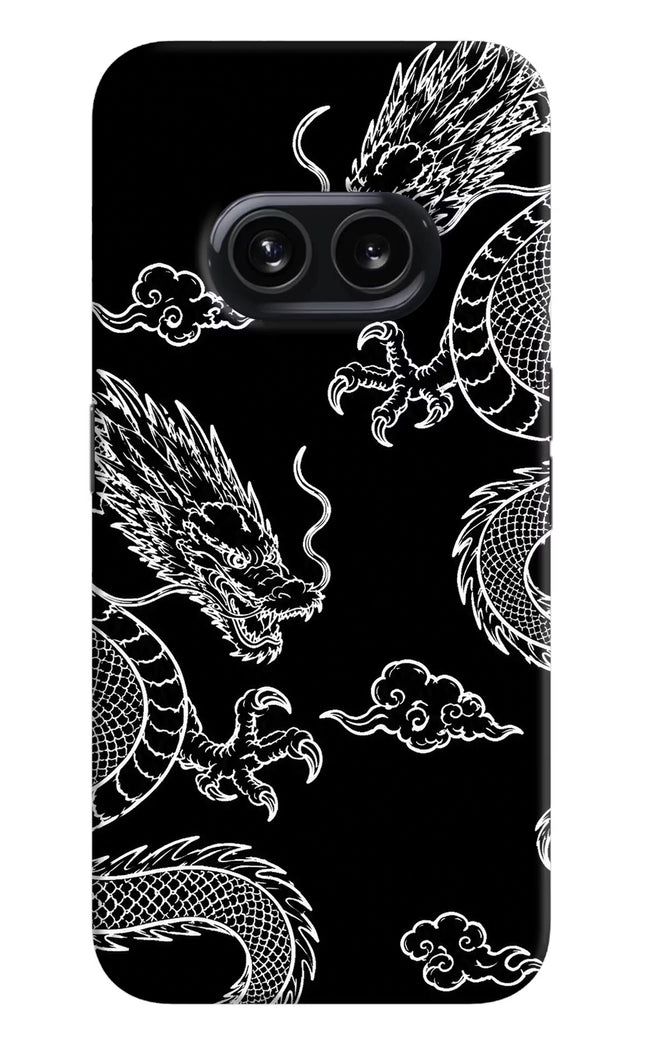 Twin Dragons Nothing Phone 2A Hard Case Back Cover by Casekaro