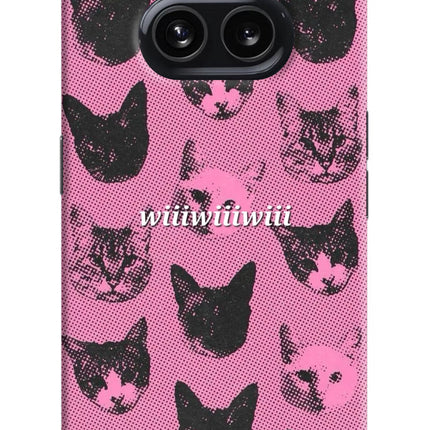 Pink Cats Nothing Phone 2A Hard Case Back Cover by Casekaro