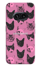 Pink Cats Nothing Phone 2A Hard Case Back Cover by Casekaro