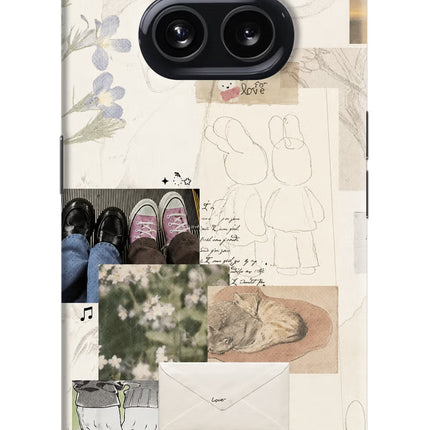Soft Aesthetic Nothing Phone 2A Hard Case Back Cover by Casekaro