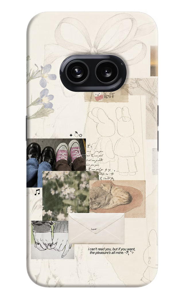 Soft Aesthetic Nothing Phone 2A Hard Case Back Cover by Casekaro