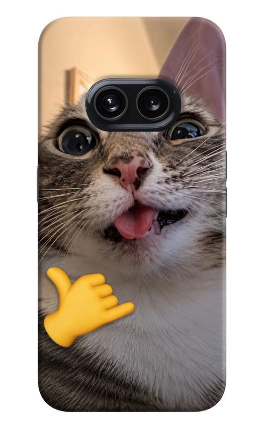 Silly Cat Call Nothing Phone 2A Hard Case Back Cover by Casekaro