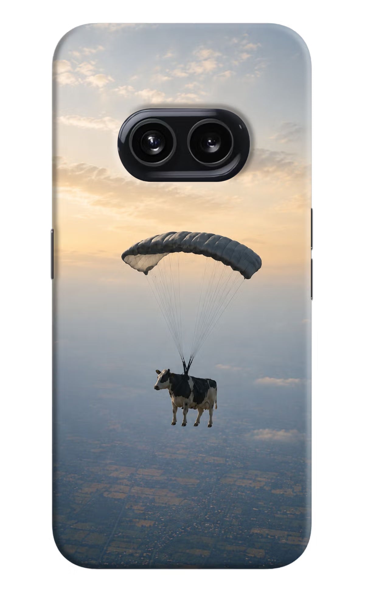 Skydiving Cow Nothing Phone 2A Back Cover