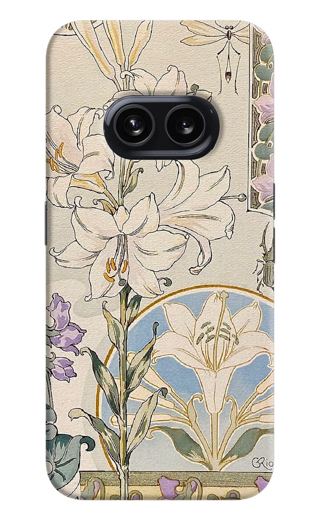 White Lily Nothing Phone 2A Hard Case Back Cover by Casekaro