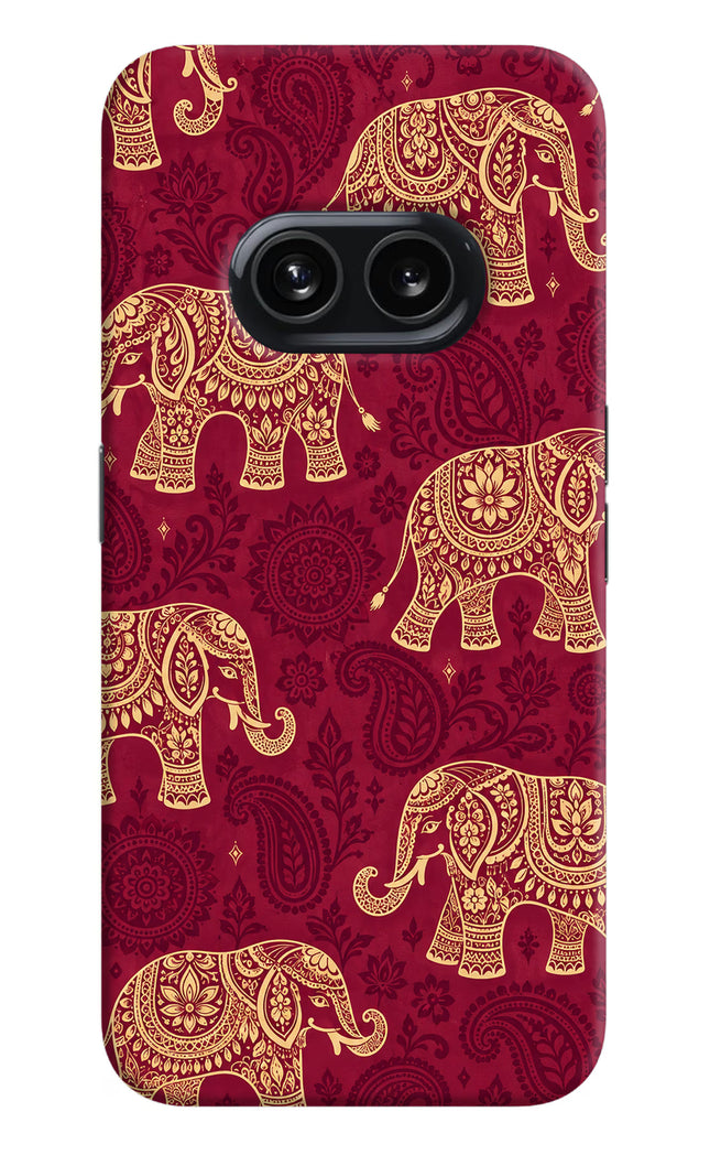 Maroon Elephant Nothing Phone 2A Hard Case Back Cover by Casekaro