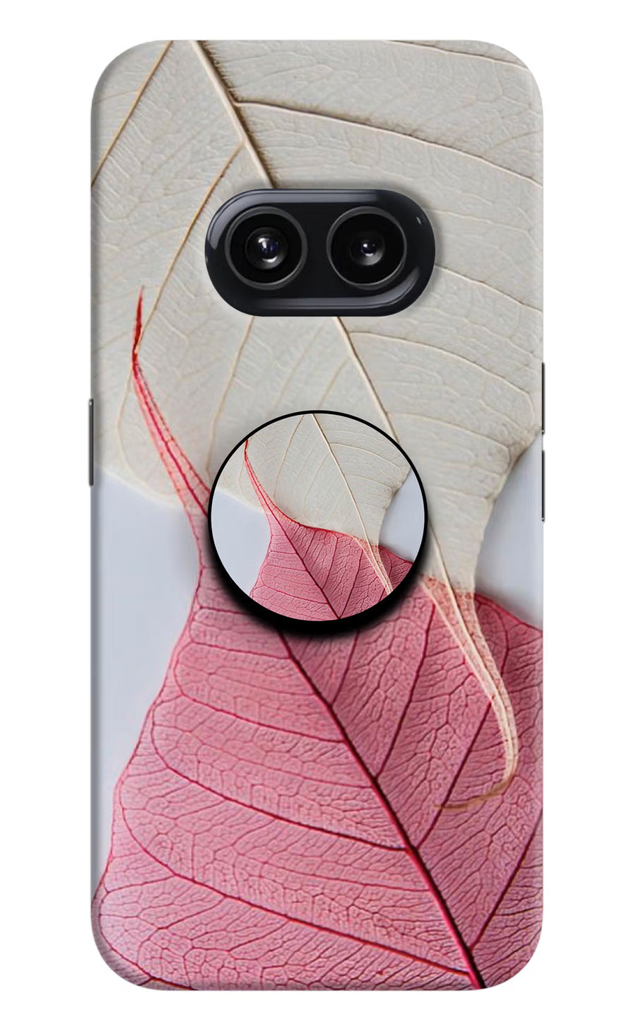 White Pink Leaf Nothing Phone 2A Pop Case, Hard case