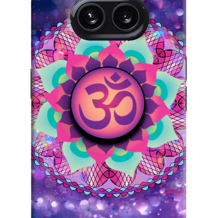 Om Purple Nothing Phone 2A Pop Case by Casekaro