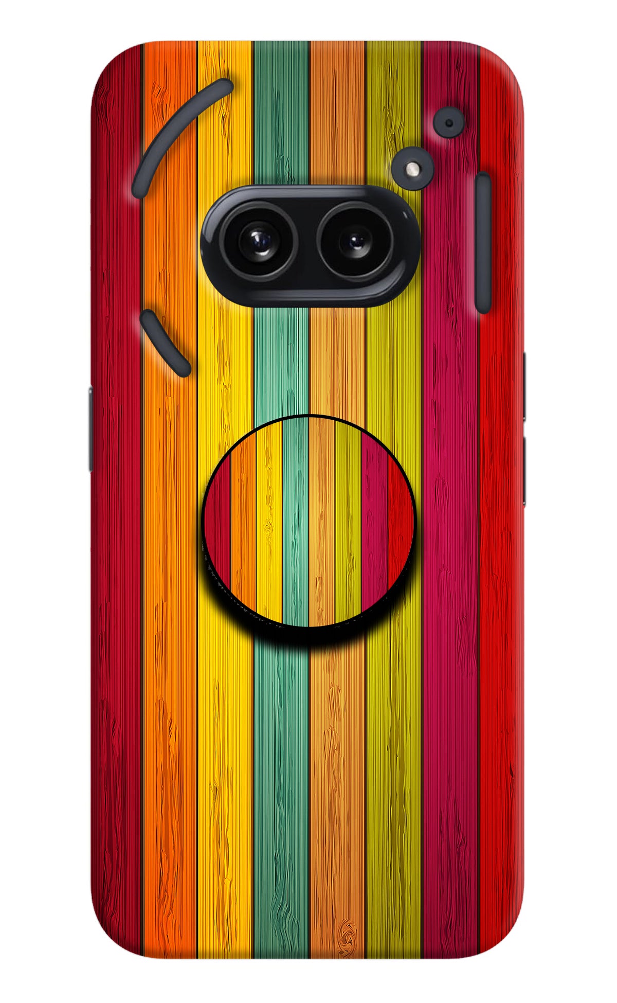 Multicolor Wooden Nothing Phone 2A Pop Case