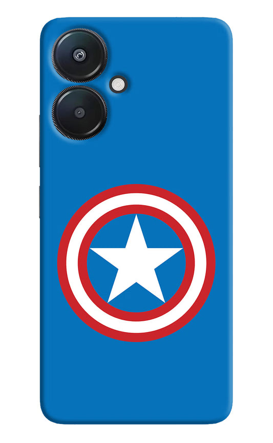 Captain America Logo Redmi 13C 5G Hard Case Back Cover by Casekaro