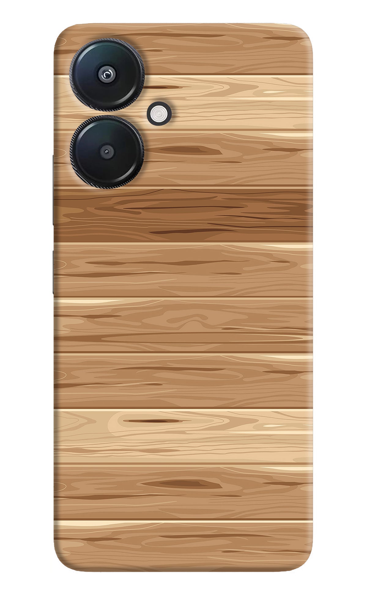 Wooden Vector Redmi 13C 5G Back Cover