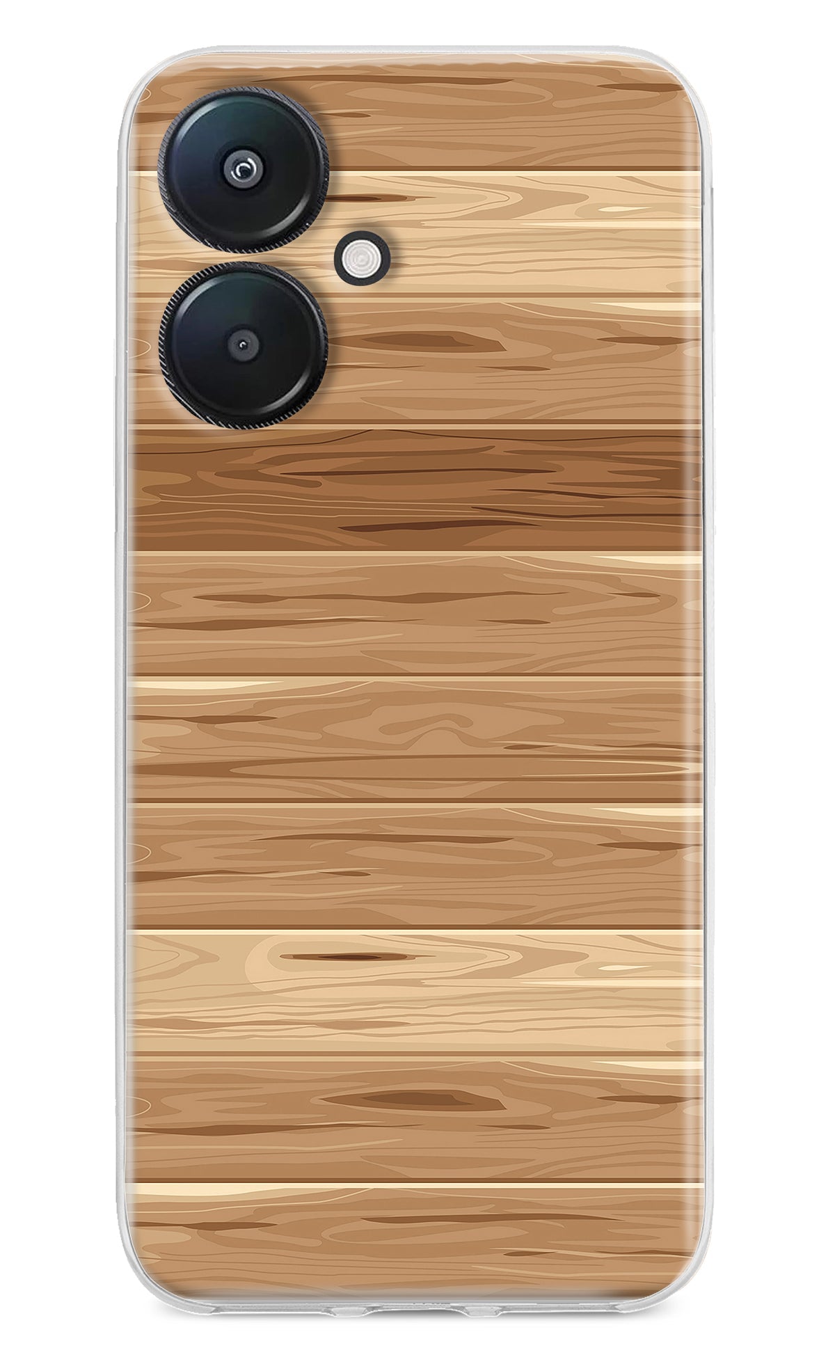 Wooden Vector Redmi 13C 5G Back Cover