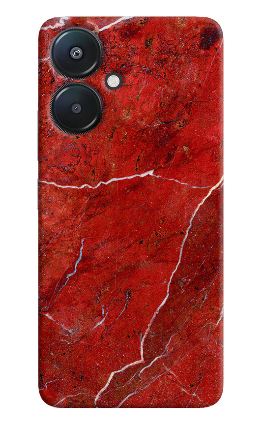 Red Marble Design Redmi 13C 5G Hard Case Back Cover by Casekaro