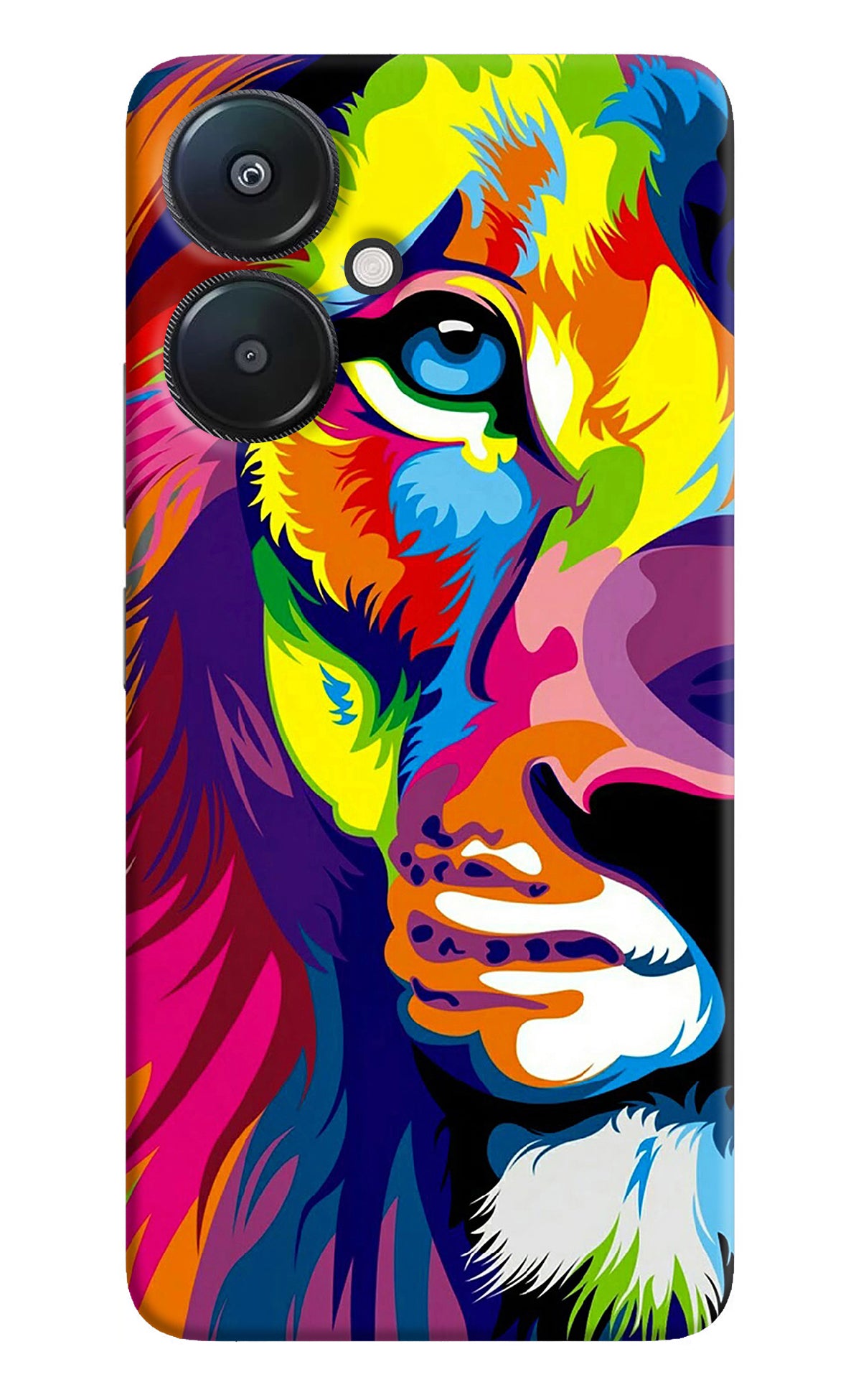 Lion Half Face Redmi 13C 5G Back Cover